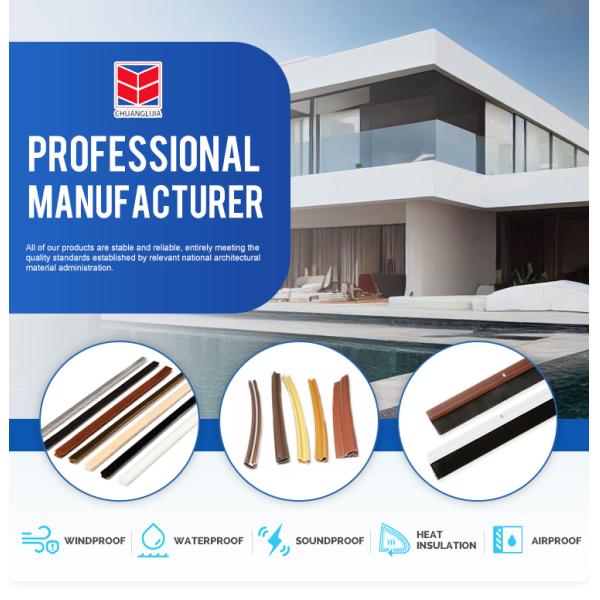 CLJ Waterproof Windproof Dustproof Good Stability Environmentally Friendly Weather Strip for Apartment Pile Height 3-25mm /width 3-50mm