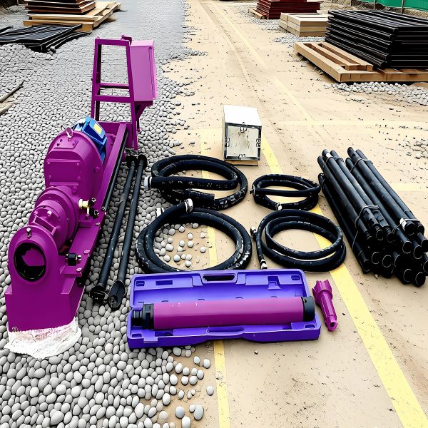 Horizontal Drilling Rig 60m Depth Rotary Drilling Rig Machine Mining DTH drilling rig for Sale