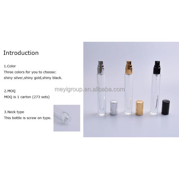 8ml Glass Perfume Bottle with Pump Sprayer Cap