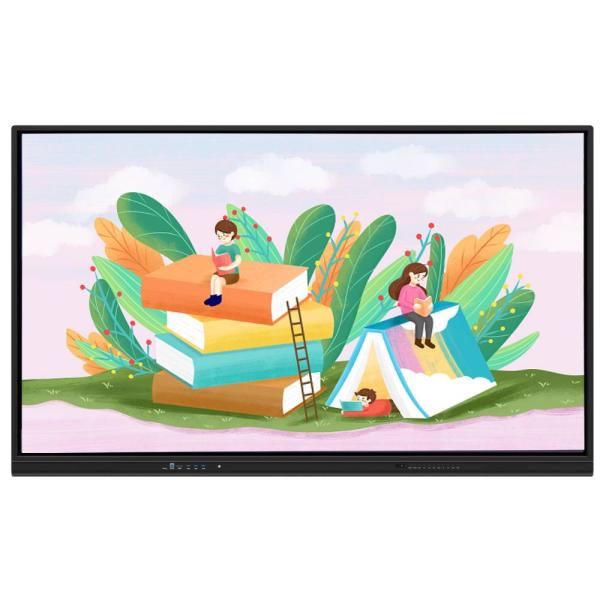 Interactive Touch Screen Monitor 65 Inch Android WIN All In One Camera Mic 50 Touch Points Ai Function Text Pen Writing With Software For Office