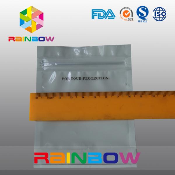 Font Anti Static Packaging Bag / Stand Up Pouch With One Side Transparent