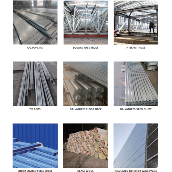 Integrated Multi-storey Steel Structure Workshop Warehouse Large Span Industrial Combined Building