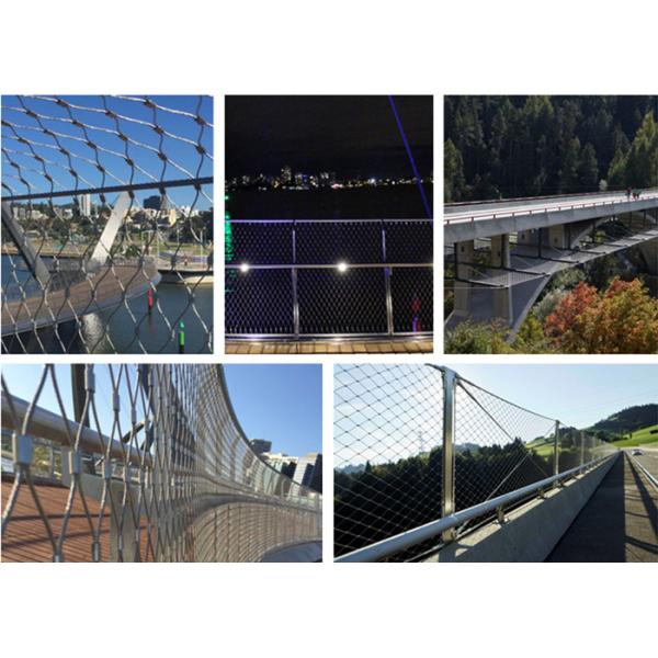 stainless steel bridge railing infill mesh Stainless Steel Bridge Protection Cable Mesh X Tend Wire Mesh