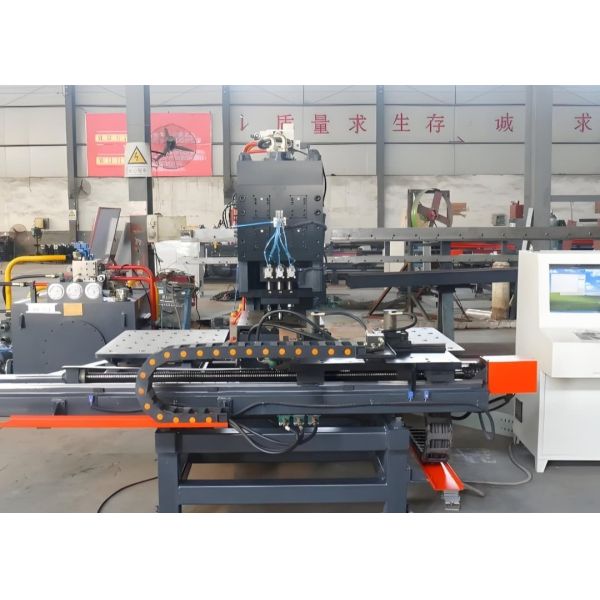Model BNHD120 CNC Metal Plate Drilling Punching Marking Machine 4 Die-Stations