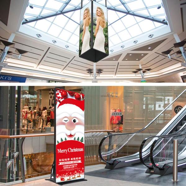 1000 Nits SMD1515 P2 Free Standing Poster Display