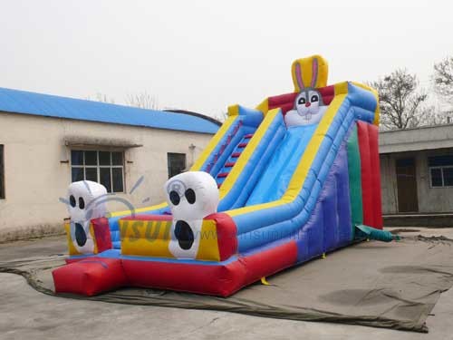 Waterproof Rabbit Inflatable Slide For Toddlers Customized Size Acceptable