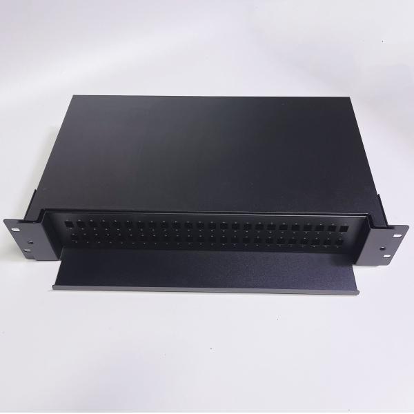 19 Inch Standard Rack Mountable Fiber Optic Patch Panel with Drawer Type and Max 192fo LC Quad Adapter