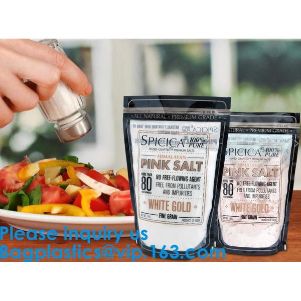 Biodegradable Foil Packaging Soft Zipper Stand Up Bottom Gusset Plastic Drinking Pouches Bags With Straws
