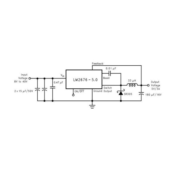 LM2676 SIMPLE SWITCHER High Efficiency 3A Step Down Voltage Regulator LM2676SX-3.3