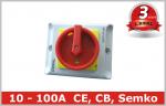 Emergency Stop Off 10A IP65 Rotary Isolator Switch Safety Disconnect Switch