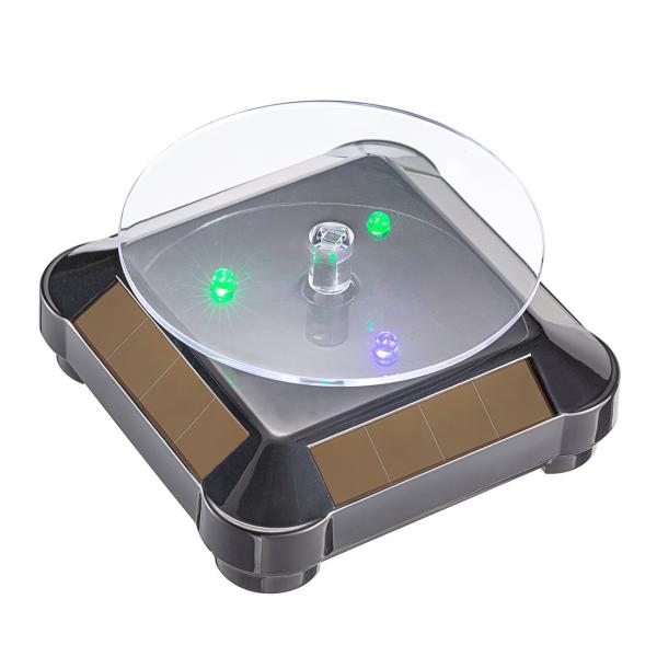 Eco Friendly Solar Powered Display Stand 360° Rotating Light Weight