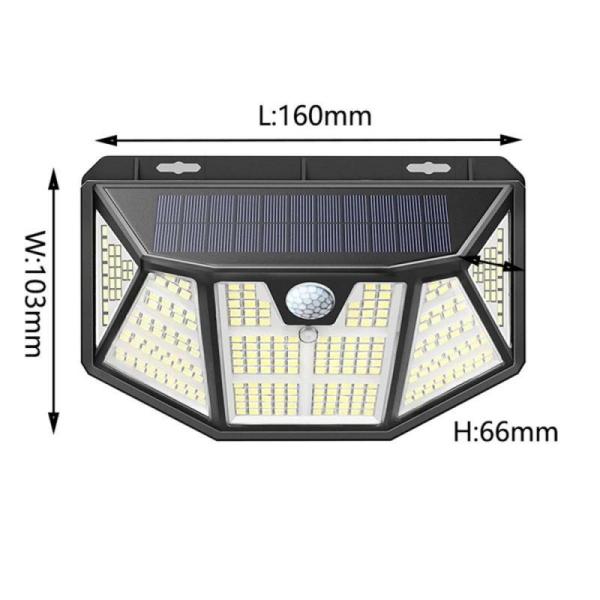 Outdoor Solar Wall Light Motion Sensor Waterproof Street Lamp Solar Powered Sunlight Spotlight