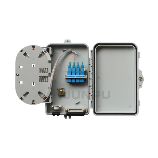 4 Port Outdoor Fiber Optic Distribution Box, PC+ABS Material