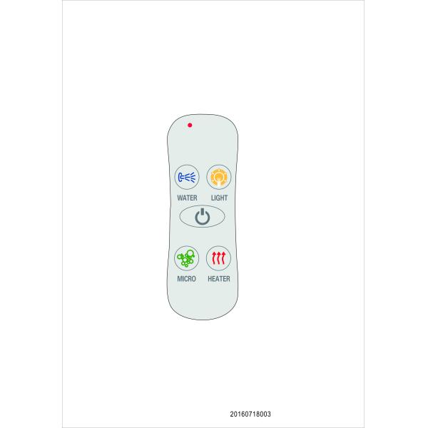 OEM ODM Lamp Control Remote Full Operational With 6 Sets Switches