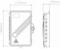Telecommunication Subscriber Loop FTTH Fiber Optic Termination Box 100*80*25 for Fast Connection
