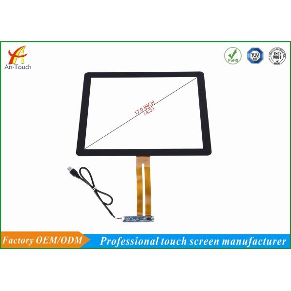 High Sensitive 17 Touch Panel For Kiosk Glass Touch Digitizer Replacement