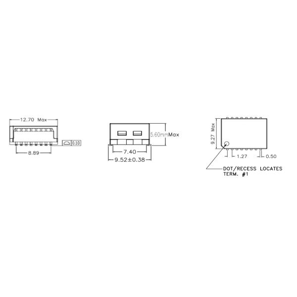 Surface Mount LAN Transformer For IoT Applications 7490120110