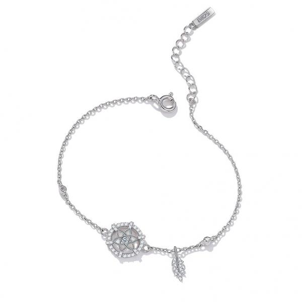 Flower Sterling Silver Jewelry Bracelets