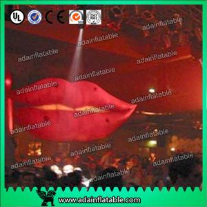 Quality Cartoon Advertising Inflatables Balloon , Giant Mouth Red Lip Customized Character for sale