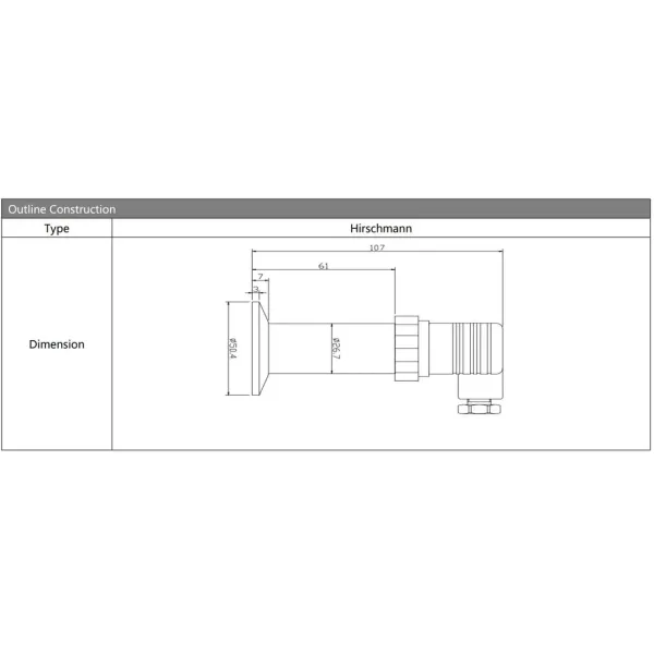 HTsensor OEM Sanitary Clamp Connection Flush Diaphragm Pressure Sensor Transmitter Industrial