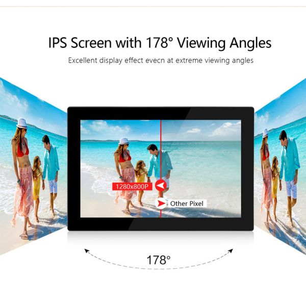 Programmeable HD IPS screen Cloud Wifi Digital Photo Frame 10 Inch Android 8.1 With Touch Screen