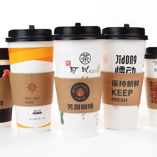 Custom Logo Disposable Paper Cup for Drinking Design Customized Logo