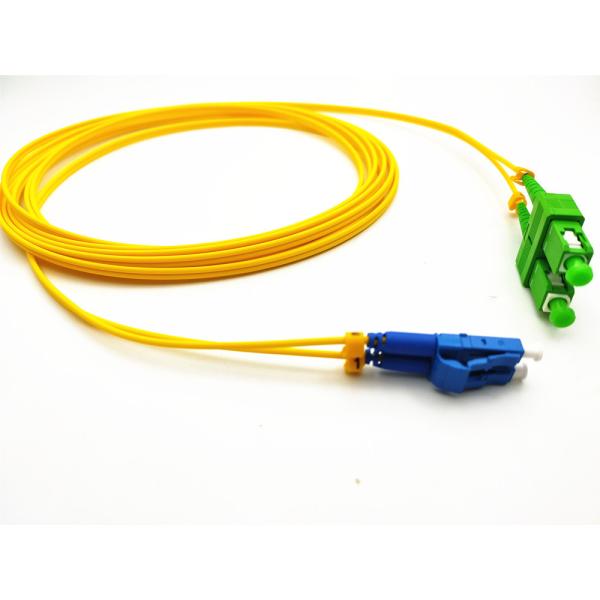 Mini Boot Fiber Optical Patch Cord LC/Upc To SC/Apc Single Mode Duplex G657A LSZH