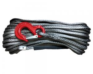 China Grey 12mm High Strength UHMWPE Rope for Scrap Recycling on sale