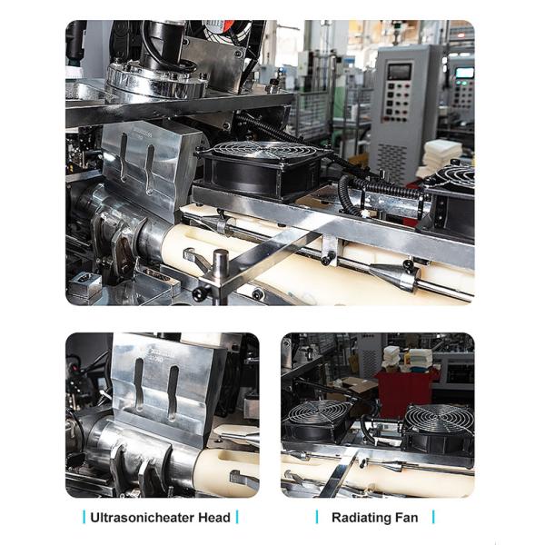 Double Wall Paper Cup Sleeve Machine Automatic Ultrasonic Cup Side Welding