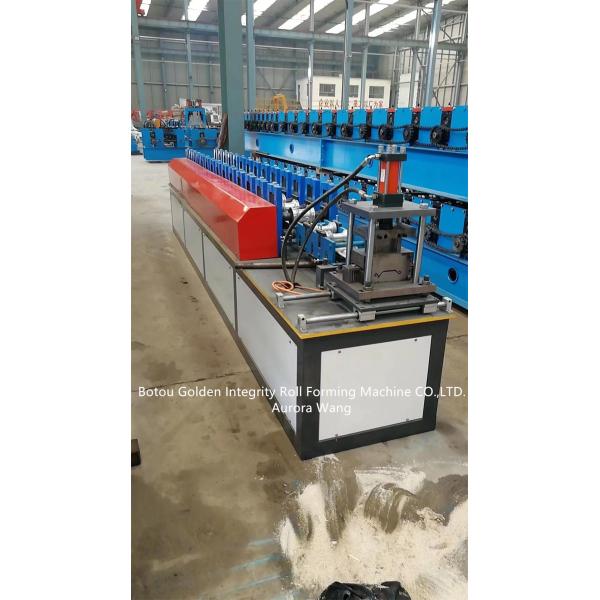 4KW Shutter Door Roll Forming Machine Mould Cutting PLC Control