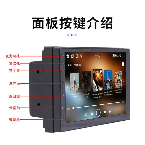 Creatall 7/9/10 Inch All-In-One Android GPS Navigation for Bluetooth Central Control Large Dashboard Reversing Player CarPlay