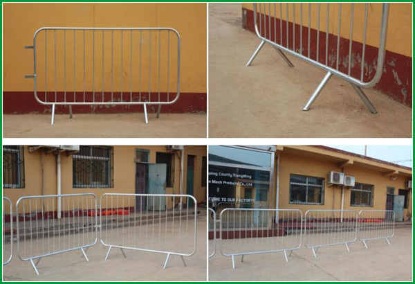 Movable Crowd Barrier Fence Hot Dipped Galvanized / PVC coated type