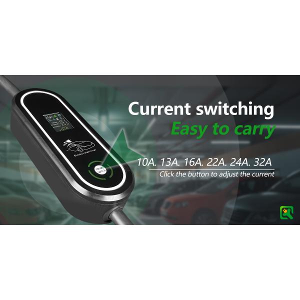 Type2 Portable Charger 22kw 3phase Wallbox 32A AC Home Compatible Single Phase for Electric Vehicle Charging Equipment