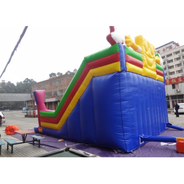 Amusement Park Big Commercial Inflatable Slide With Spongebob Theme