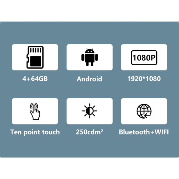 wall mounted 24inch android 12 tablet computer pc POE NFC LCD Touch screen Commercial Display Digital signage advertising video player