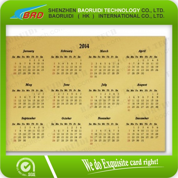 OEM Anniversary Card / Calendar Card