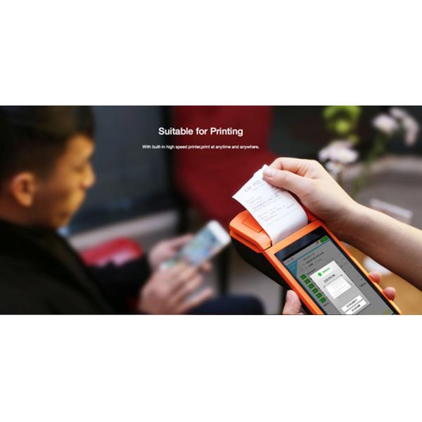 5.5 Inch Industrial Handheld POS Terminal 12V 1A Power PDA Barcode Scanner