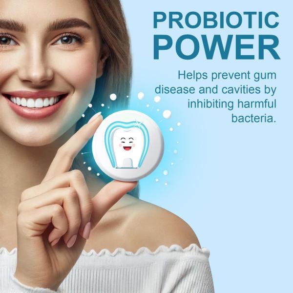 Nano Hydroxyapatite Probiotics Toothpaste Tablets Chewable Mint Flavor 62ct