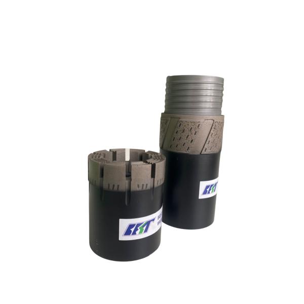 NQ3 Diamond Reaming Shells With Tungsten Carbide Stabilizers For Borehole Enlargement