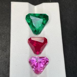 Quality Heart Shaped Diamond Emerald Amethyst Ruby Emerald Sapphire Topaz OEM Service for sale