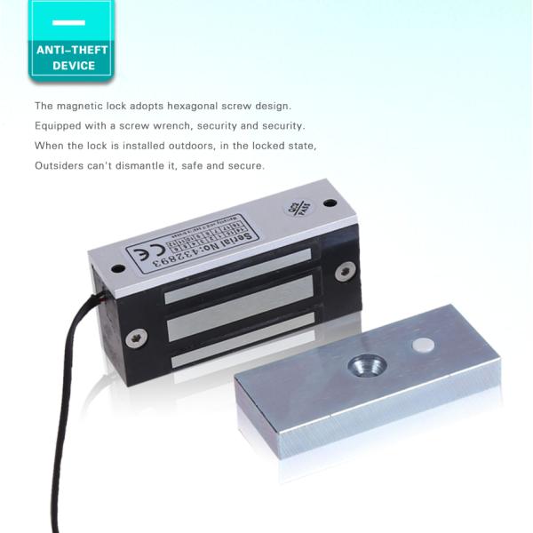 120Lbs Fail Secure Magnetic Lock Mini Size DC12V For Cabinet Drawers