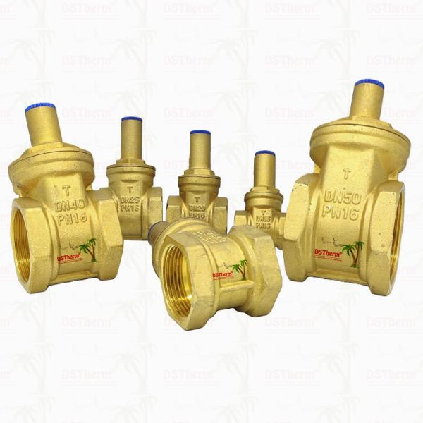 Brass Lock Gate Valve For Plumbing System Corrosion Resistance Customized Size