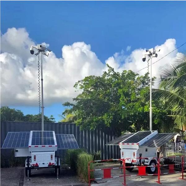 Construction Light Towers LED Light Tower Infrastructure Support Mobile Solar Light Tower