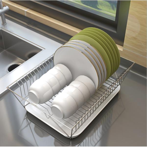 Single Layer Steel Kitchen Basket Rack