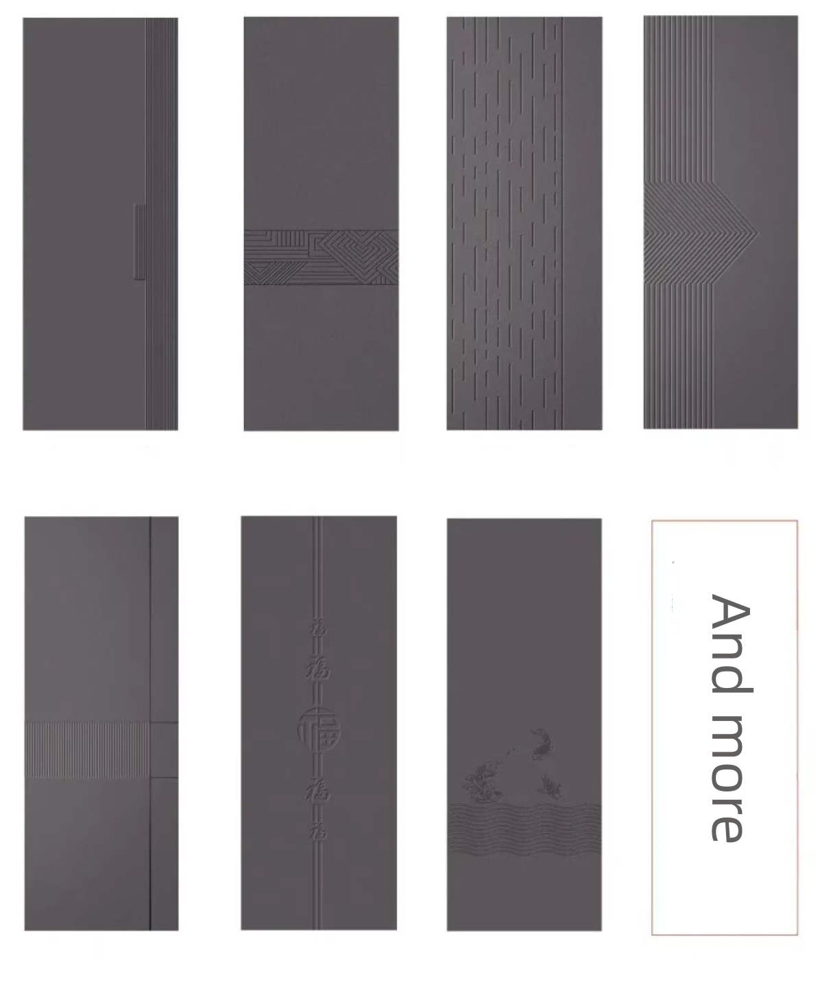 Durable Modern Steel Entry Front Door Customized Color Easy Installation Security Anti-theft Features Exterior Villa Use