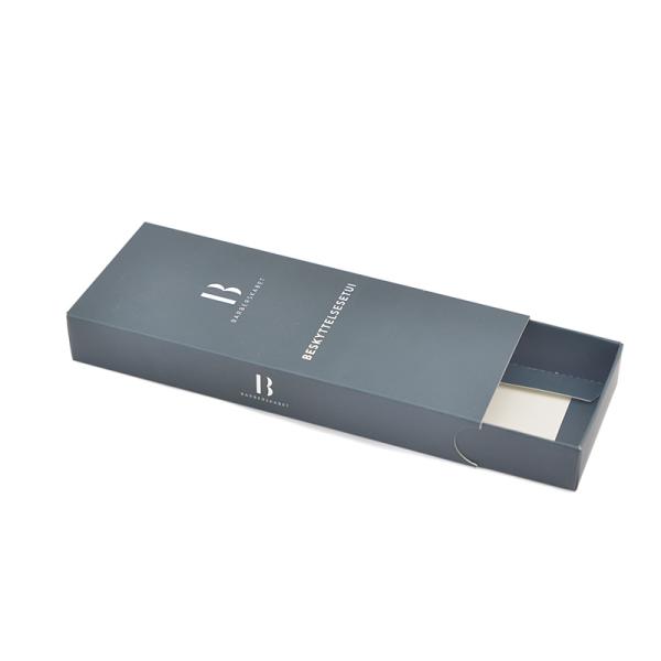 Offset Printing Cosmetic Packaging Paper Box With Customized Logo | Costom Black Slidding Box