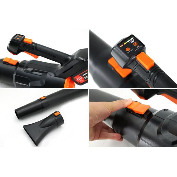 Compact Cordless Leaf Blower Battery Powered Lightweight Handheld Blower for Home Garden Use