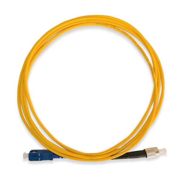 FC To SC Fiber Optic Patch Cord G657A2 Type 2 Meter Length OEM Customized
