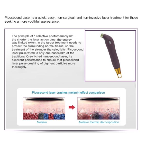 LCD Screen Laser Tattoo Removal Machine / Pico Laser Remove Tattoo And Pigmentation