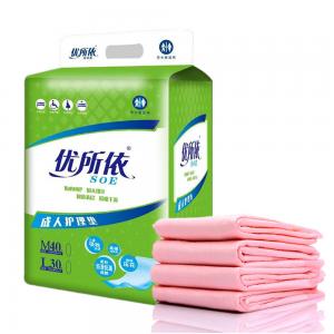 China Printed Disposable Incontinence Bed Mats for Adults Hypoallergenic and Eco-Friendly on sale